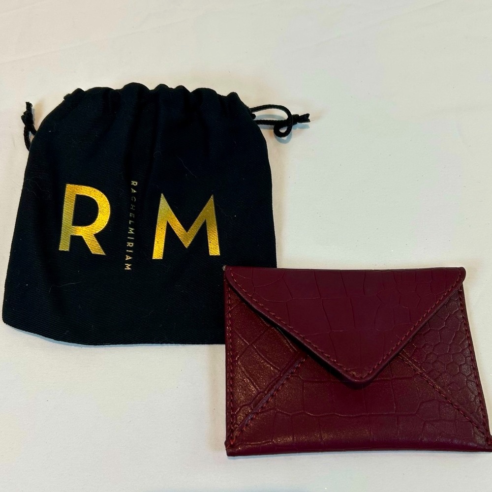 Burgundy Crocodile Embossed Wallet